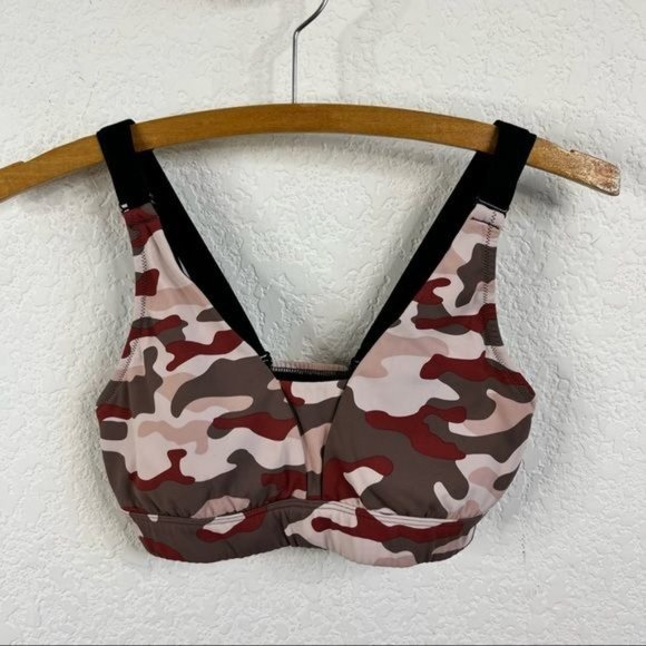 VARLEY Bromley Camo Zion Performance Top Sports Bra - Picture 1 of 10